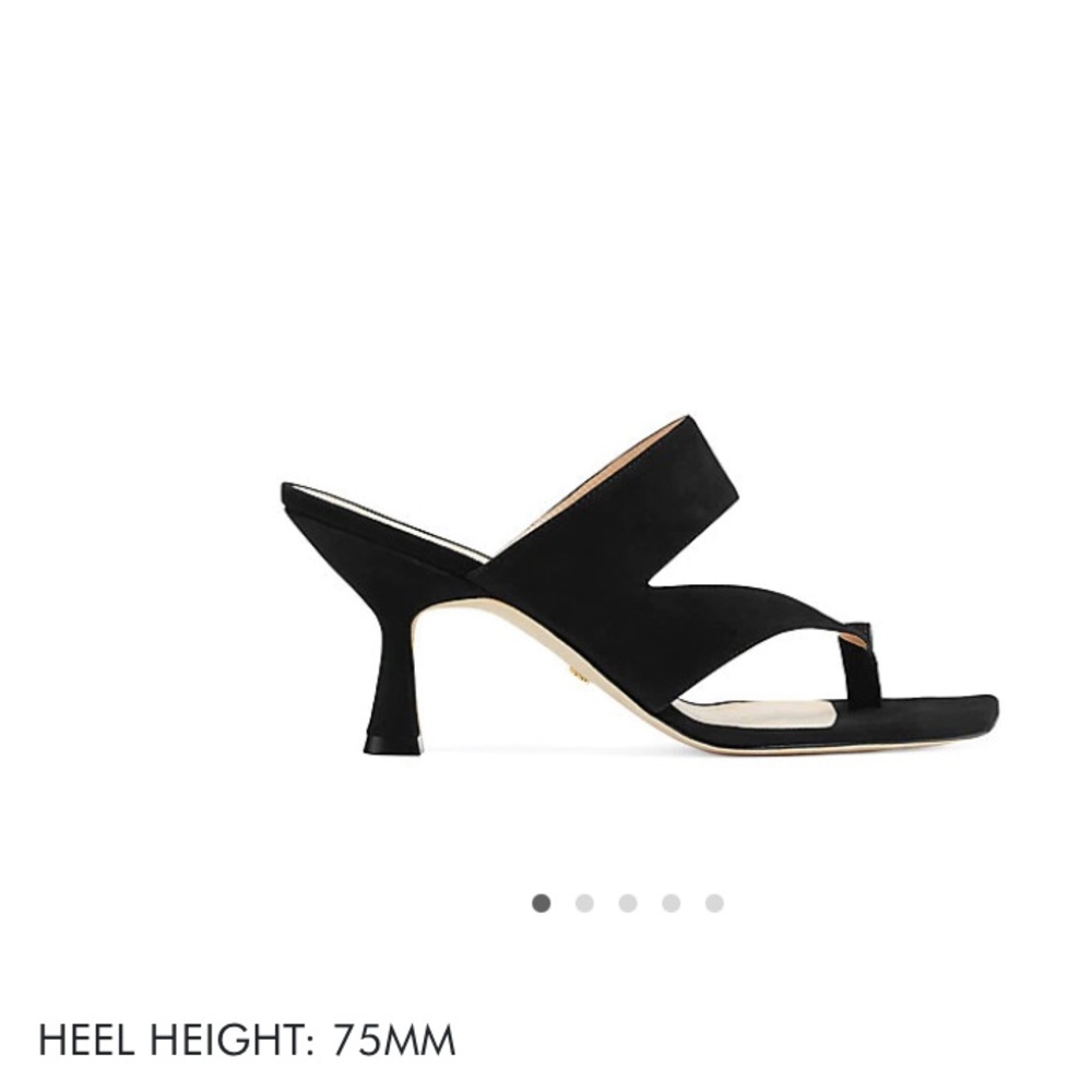 Stuart Weitzman lyla 75 black suede sandal